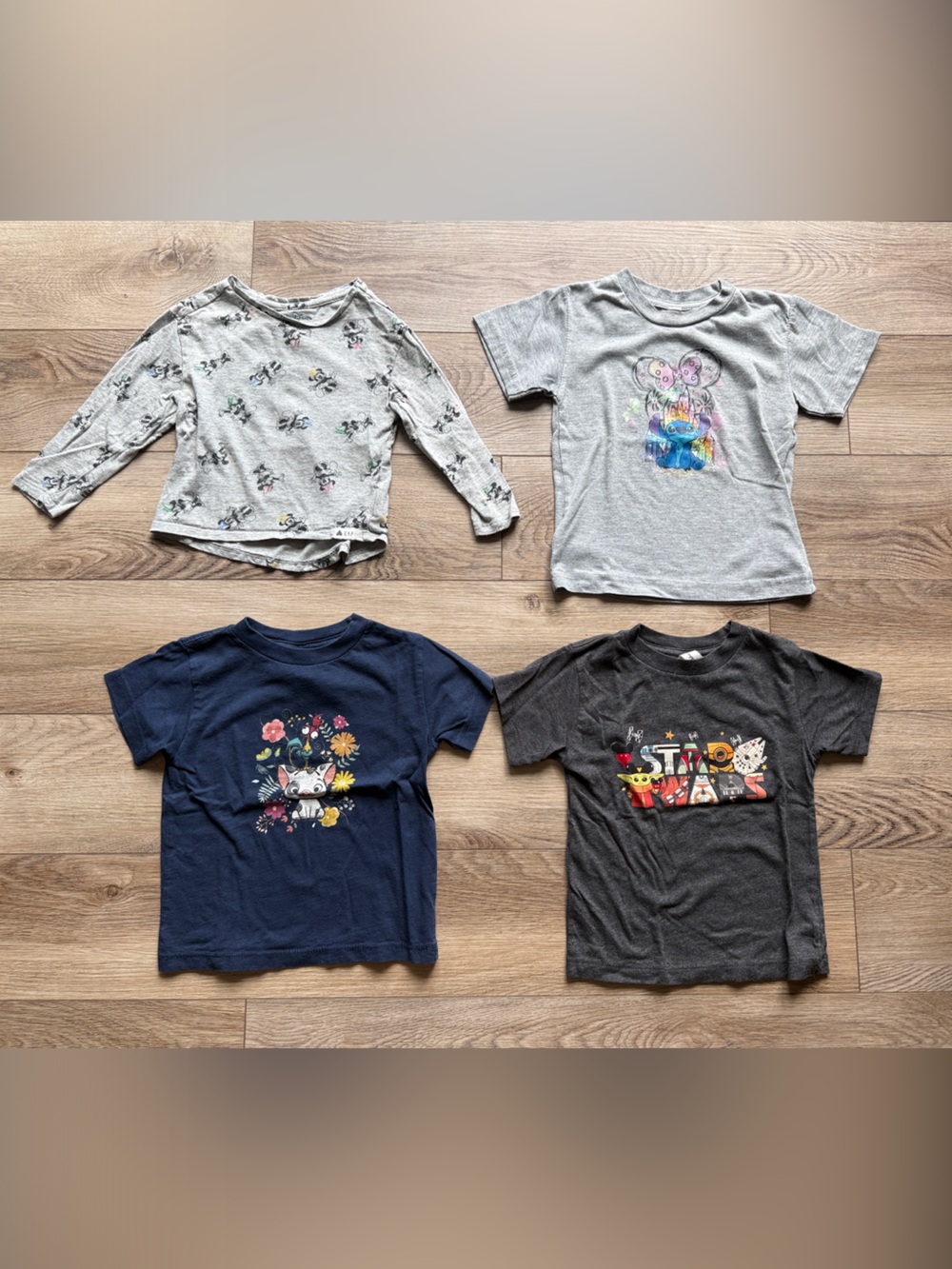 Gymboree Navy Floral Cat Graphic Tee